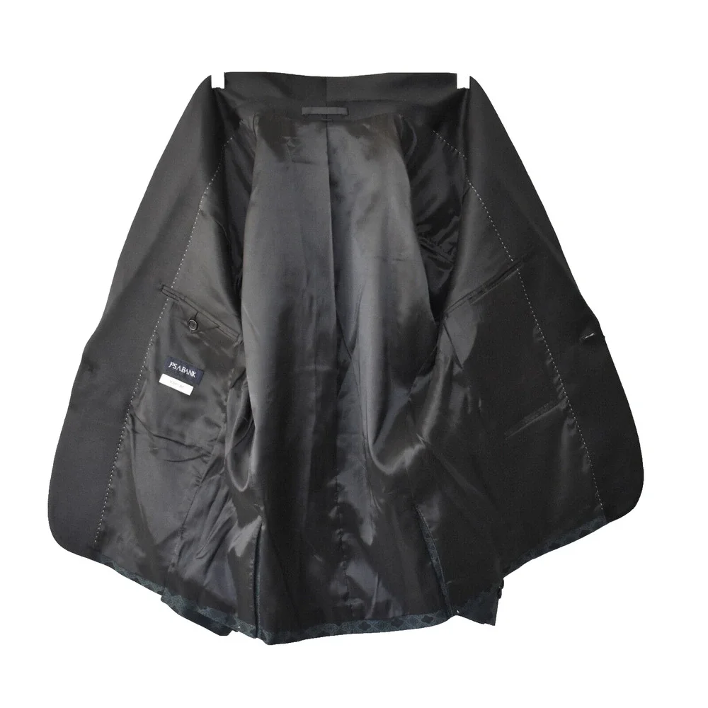 B5 NWT JOS A BANK Satin Shawl Lapel Single Button Skinny Fit Blazer Sz 38S $199 - Picture 5 of 7